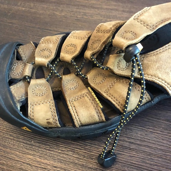 Keen Newport Brown Leather Sandals Size 8 Mens